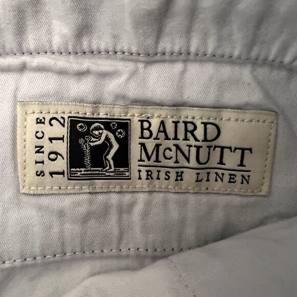 J CREW Stanton Shorts, Men's 33, Baird McNutt Irish Linen Blend Blue - Picture 4 of 5